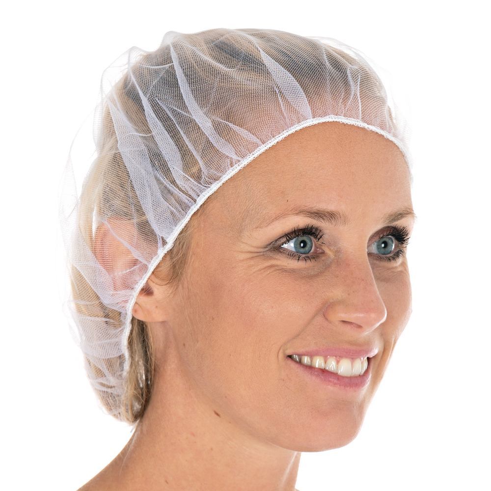 Micromesh disposable net cover, Nylon, white, 53 cm, 100 unit(s) - Luminix Health