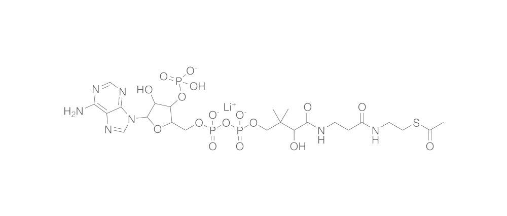 Acetyl coenzyme A, trilithium salt