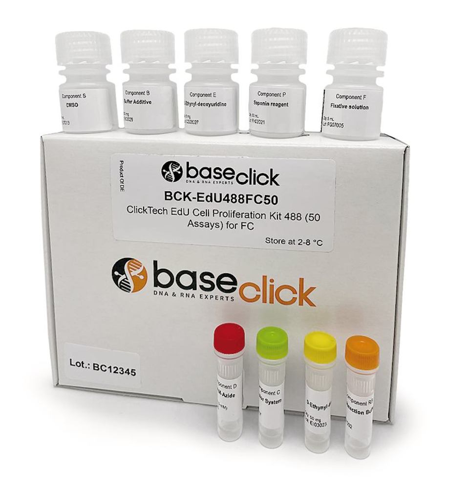 ClickTech EdU Cell Proliferation Kit 555, For 100 assays., for Flow Cytometry - Luminix Health
