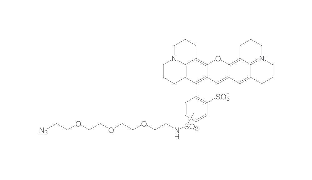 5/6-Sulforhodamine 101-PEG3-Azide, > 90%, 5 mg, plastic - Luminix Health