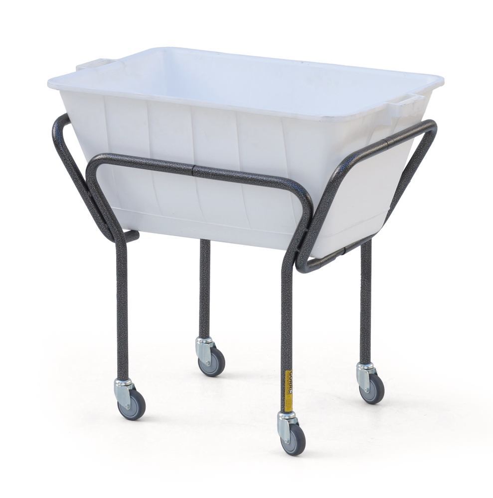 Plastic tub, HDPE, white, L 900 x W 540 x H 390 mm, 1 unit(s) - Luminix Health