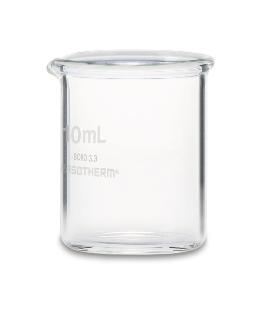 RASOTHERM beaker, short, 10 ml, 10 unit(s) - Luminix Health