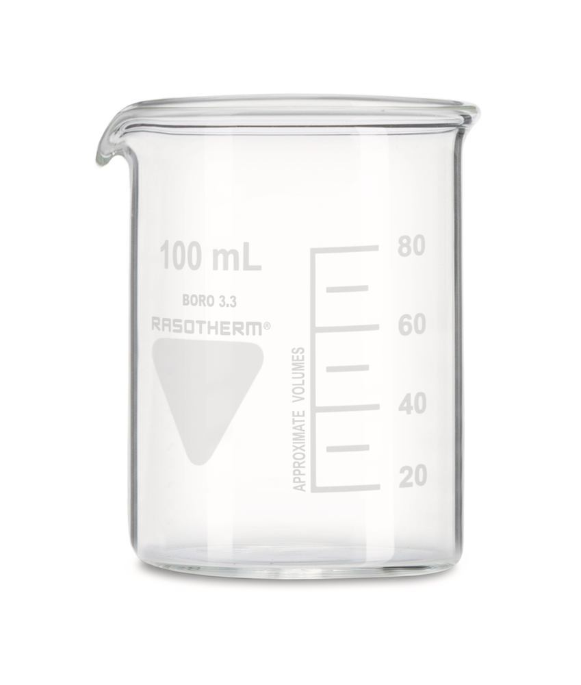 RASOTHERM beaker, short, 100 ml, 10 unit(s) - Luminix Health