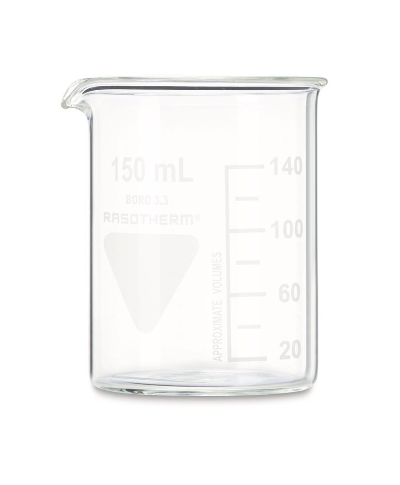 RASOTHERM beaker, short, 150 ml, 10 unit(s) - Luminix Health