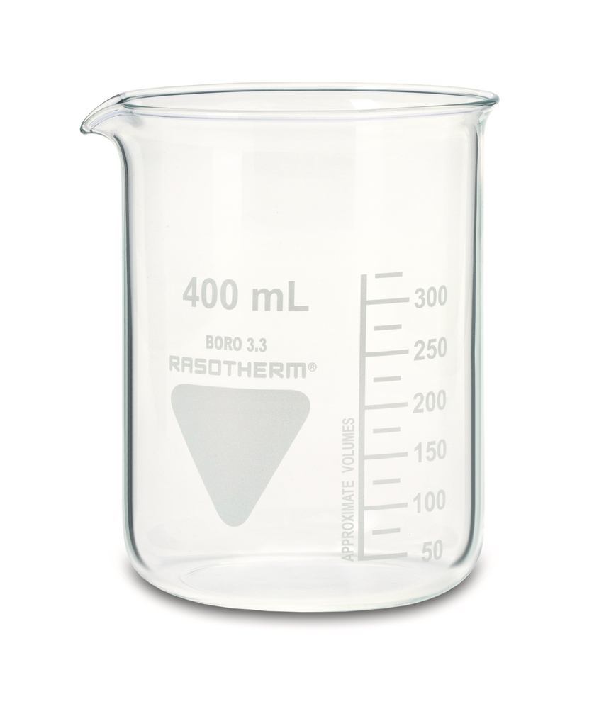 RASOTHERM beaker, short, 400 ml, 10 unit(s) - Luminix Health