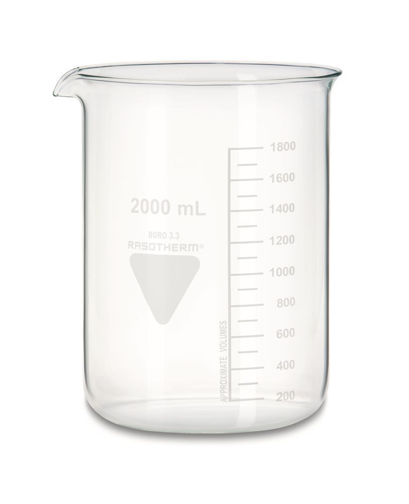 RASOTHERM beaker, short, 2000 ml, 10 unit(s) - Luminix Health