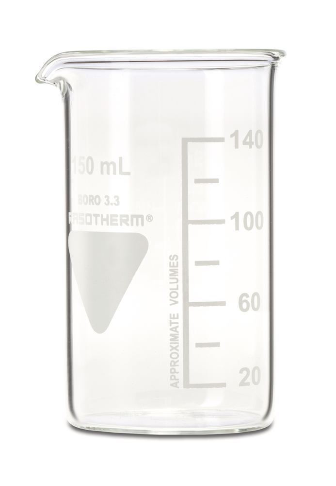 RASOTHERM beaker, tall, 150 ml, 10 unit(s) - Luminix Health
