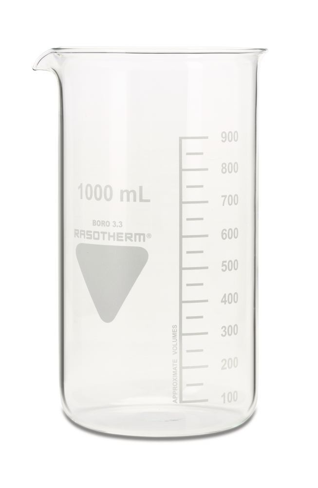 RASOTHERM beaker, tall, 1000 ml, 10 unit(s) - Luminix Health