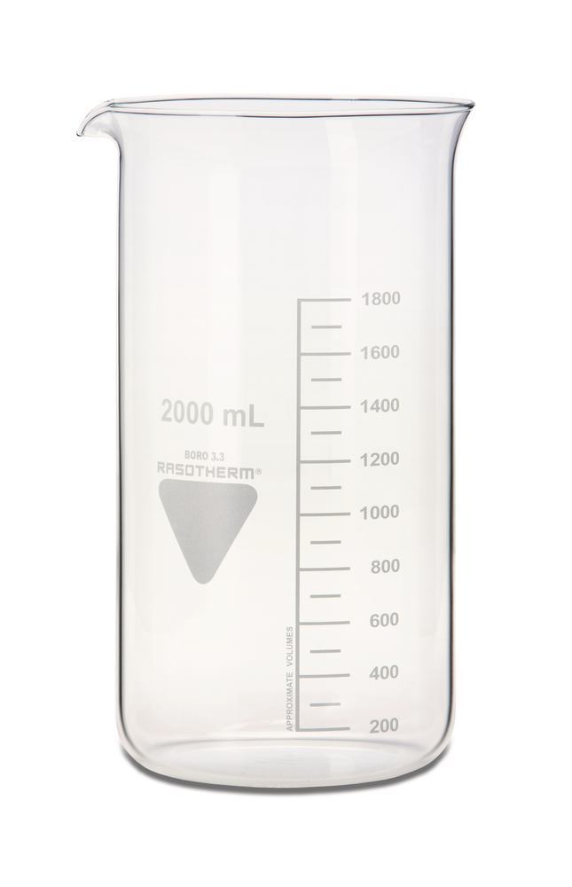 RASOTHERM beaker, tall, 2000 ml, 10 unit(s) - Luminix Health