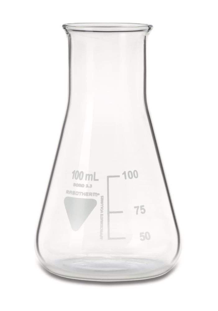 RASOTHERM wide-neck Erlenmeyer flasks, 100 ml, 10 unit(s) - Luminix Health