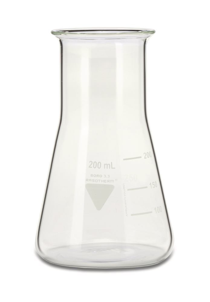 RASOTHERM wide-neck Erlenmeyer flasks, 200 ml, 10 unit(s) - Luminix Health