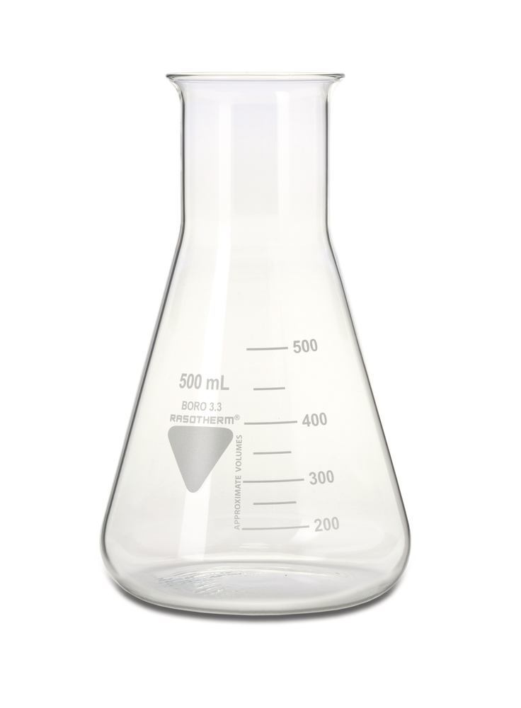 RASOTHERM wide-neck Erlenmeyer flasks, 500 ml, 10 unit(s) - Luminix Health