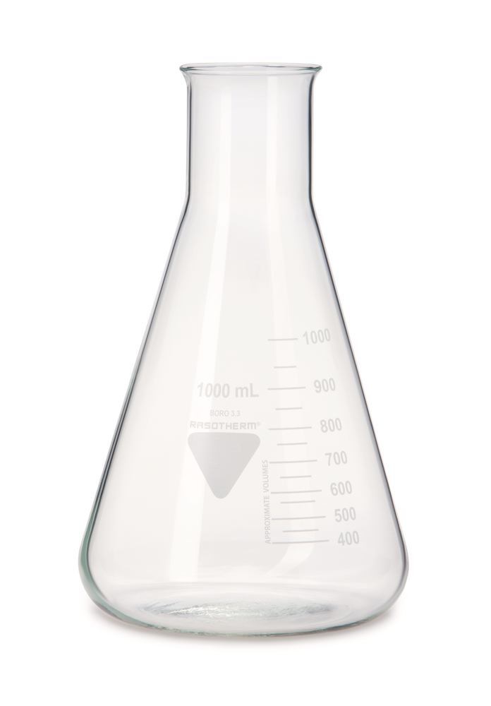 RASOTHERM wide-neck Erlenmeyer flasks, 1000 ml, 10 unit(s) - Luminix Health