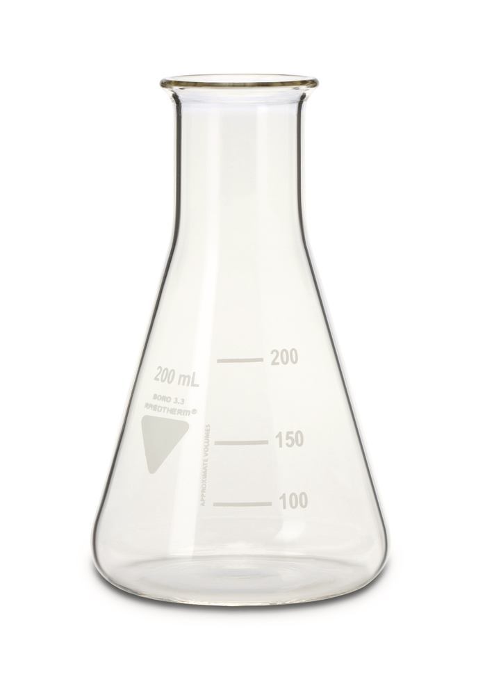RASOTHERM narrow-neck Erlenmeyer flasks, 200 ml, 10 unit(s) - Luminix Health