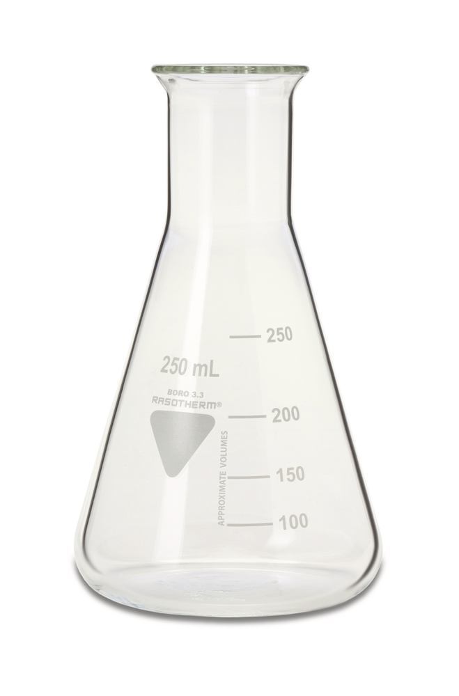 RASOTHERM narrow-neck Erlenmeyer flasks, 250 ml, 10 unit(s) - Luminix Health
