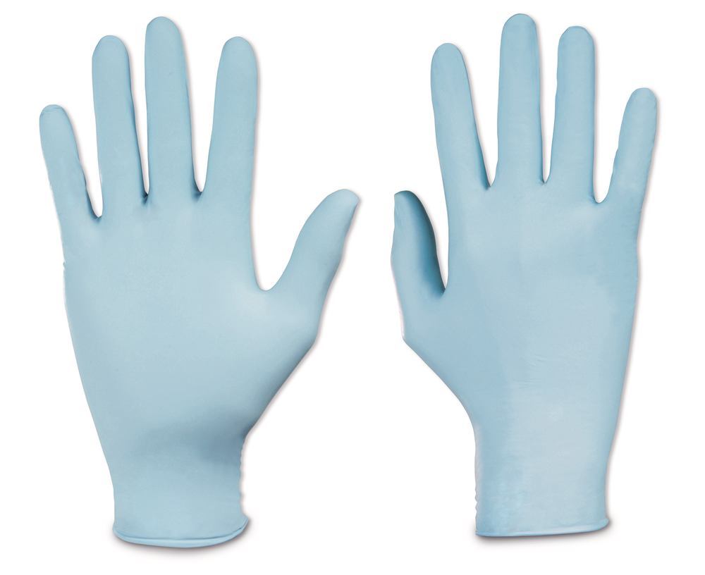 Dermatril 740 disposable gloves, Nitrile, blue, size 8, 100 unit(s) - Luminix Health