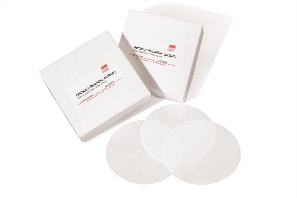 Ronde filters ROTILABO®, type 111A, cellulose, Ø 55 mm, Carl Roth, art. 1YMK.1