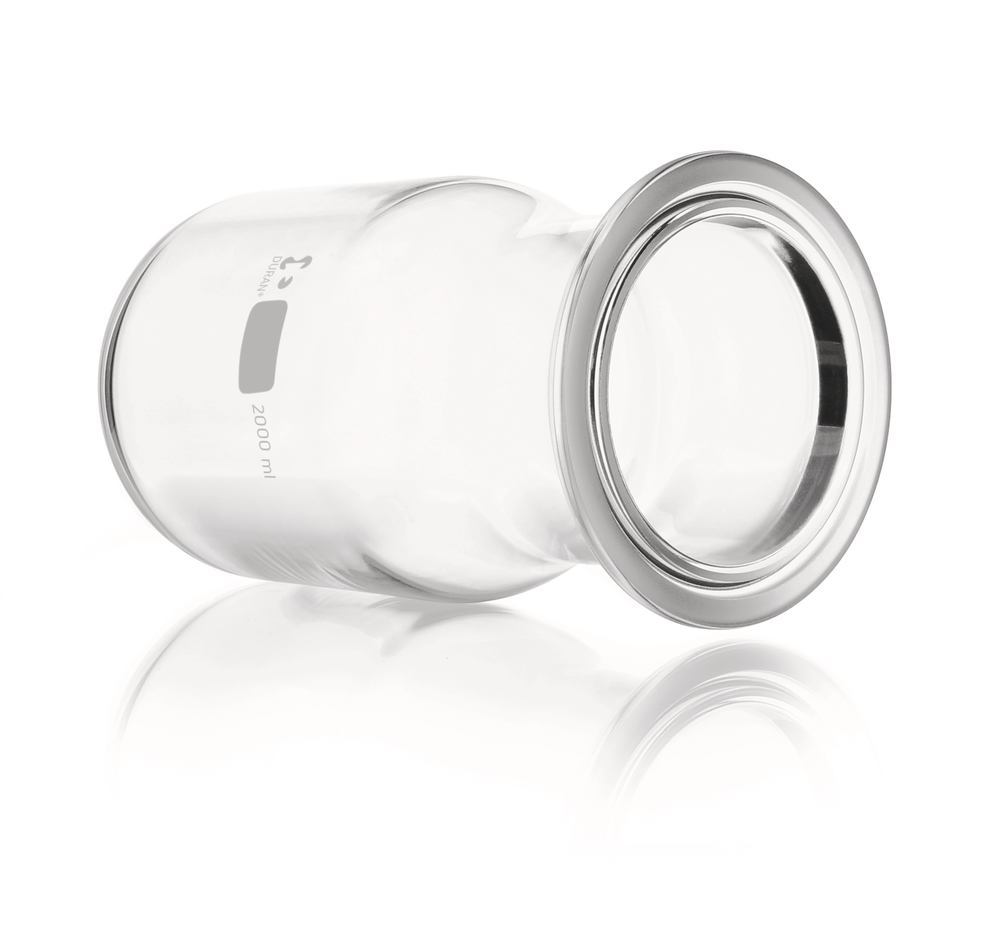 Image of Flat flange reaction vial, DURAN®,