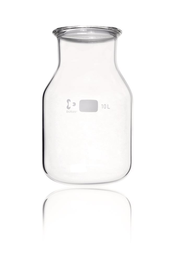 Flat flange reaction vial, DURAN®,, with groove, 10,000 ml, 1 unit(s) - Luminix Health