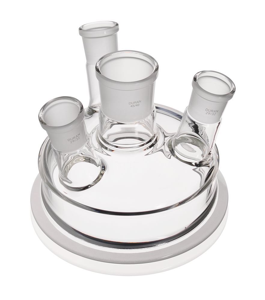 DURAN® flat flange lid , DN150, 4 necks with NS, MH NS 45/40, , 1 unit(s) - Luminix Health