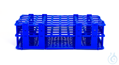 neoLabLine multifunction rack for tubes with diameter 16 mm, 50 places, blue - Luminix Health