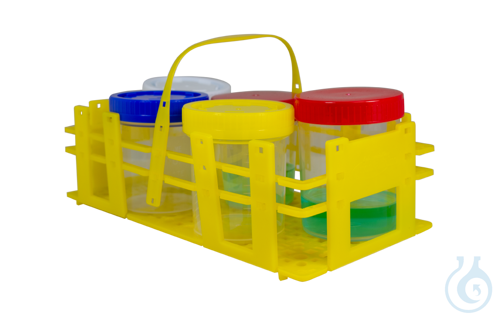 Image of neoLabLine multifunctional rack in basket shape, blue - Luminix Health