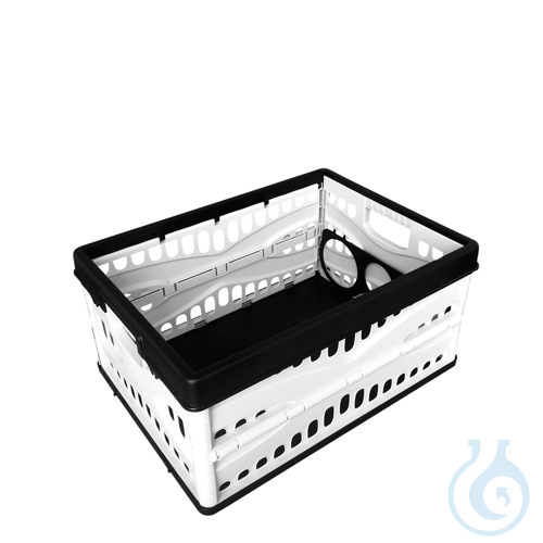 Image of neoLab® Folding box with bottle holder, 35 l - Luminix Health