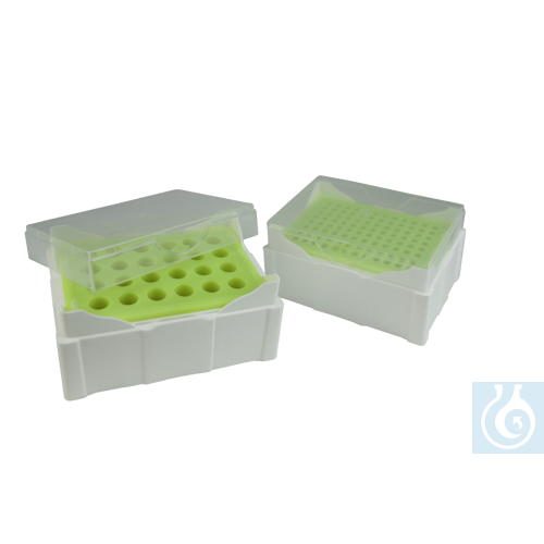 Image of CellCamper® Cryo-Rack with color change for 96 PCR tubes - Luminix Health