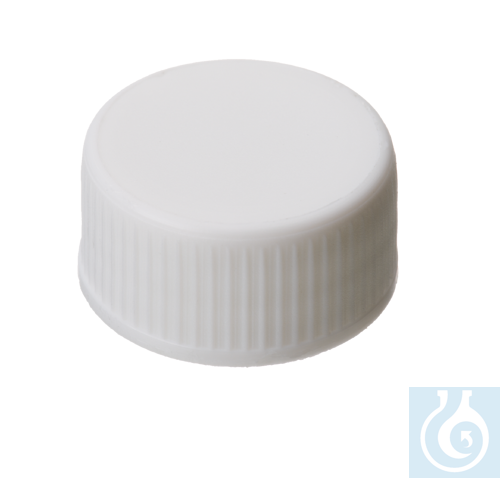 Image of neochrom® screw caps, PP white closed, thread 24-400, 100 pcs./pack - Luminix Health