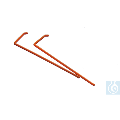 Moonlab® Drigalski spatula (L-shaped), sterile, orange, individually packed, PS - Luminix Health