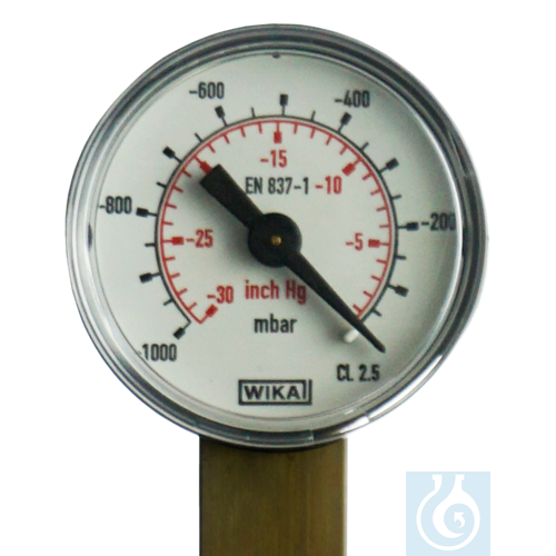 neoLab® vacuum meter, analog, 1000-0mbar, 760-0 mm /Hg - Luminix Health