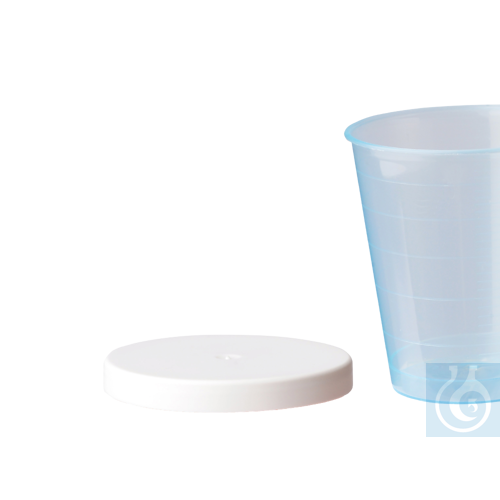 Image of neoLab® Snap-on lid for beakers 2-0110ff, white, 75 pcs./pack - Luminix Health