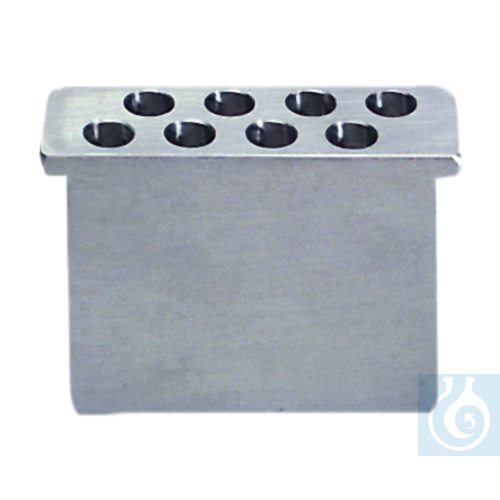 neoLabLine aluminum insert for 2 x 4 Eppendorf reaction vessels 5 ml, conical bo - Luminix Health