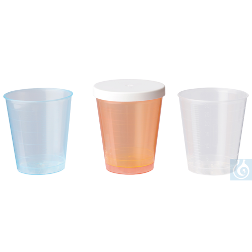 neoLab® beakers made of PP, 30 ml, red, 75 pcs./pack - Luminix Health