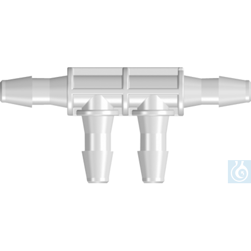 neoLab® Double angle flow connector, f. tube inner Ø 3 mm, 10 pcs./pack - Luminix Health