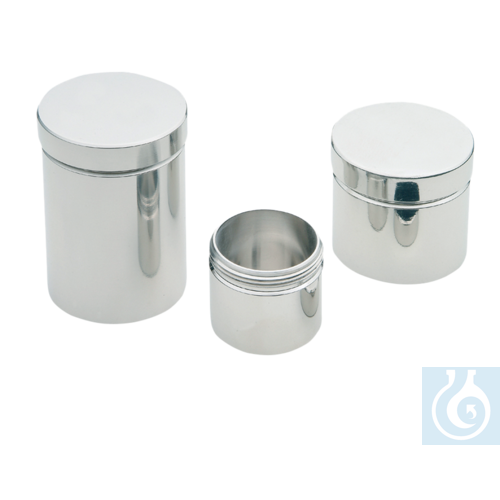 neoLab® stainless steel jar with screw cap, 50 ml - Luminix Health