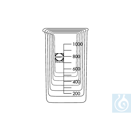 Image of neoLab® Beakers in set, high form, 7 pieces - Luminix Health