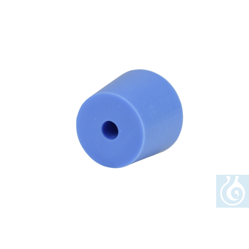 Image of neoLab® silicone plug with hole suitable for magnetic filter holders - Luminix Health