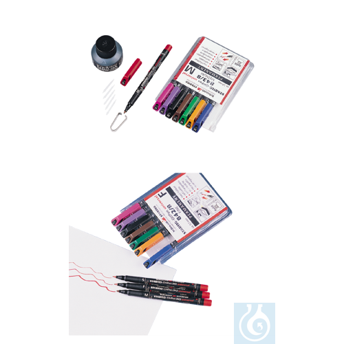 Image of neoLab® Foil pens permanent,medium, 8 colors - Luminix Health