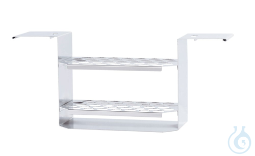 Tube rack, 17mm, S, stainless, Stainless steel rack baths size S, Ø17 mm - Luminix Health