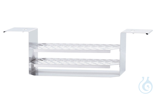 Tube rack, 13mm, ML, stainless, Stainless steel rack for baths size M+L, Ø13 mm - Luminix Health