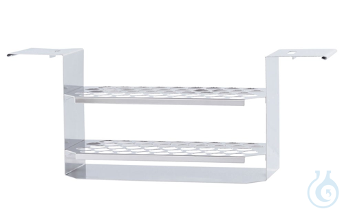 Tube rack, 17mm, ML, stainless, Stainless steel rack baths size M+L, Ø17 mm - Luminix Health