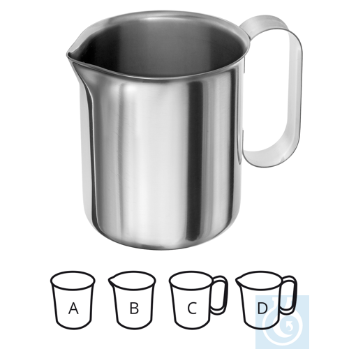 Beaker straight edge, 500ml
