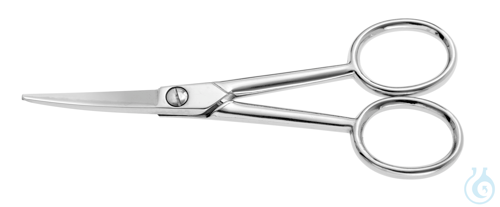 Microscopy scissors 125 mm, blunt curved, forged - Luminix Health