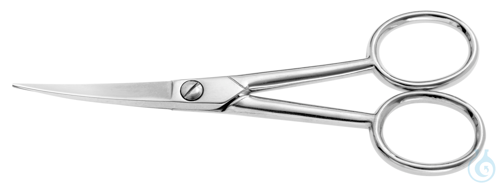 Microscopy scissors 130 mm, pointed curved, forged - Luminix Health