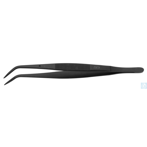 Tweezers 115mm, PTFE-coated, curved pointed - Luminix Health