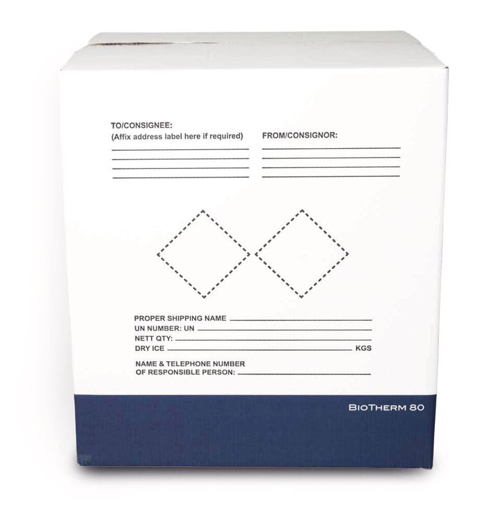 Dry ice transport packaging BioTherm 80