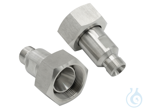 2 Adapters M30x1.5 female to M16x1 male, stainless steel - Luminix Health