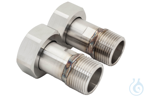 2 Adapters M38x1.5 female to NPT 1'' male - Luminix Health
