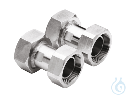 2 Adapters M38x1.5 female to NPT 1'' female - Luminix Health